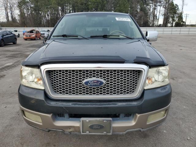 1FTPW12534KC65887 - 2004 FORD F150 SUPERCREW GREEN photo 5