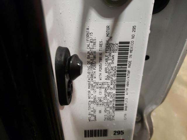 3TMLU4EN0FM186299 - 2015 TOYOTA TACOMA DOUBLE CAB 白色 照片 12