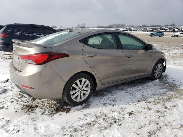 5NPDH4AEXEH518641 - 2014 HYUNDAI ELANTRA SE TAN photo 3