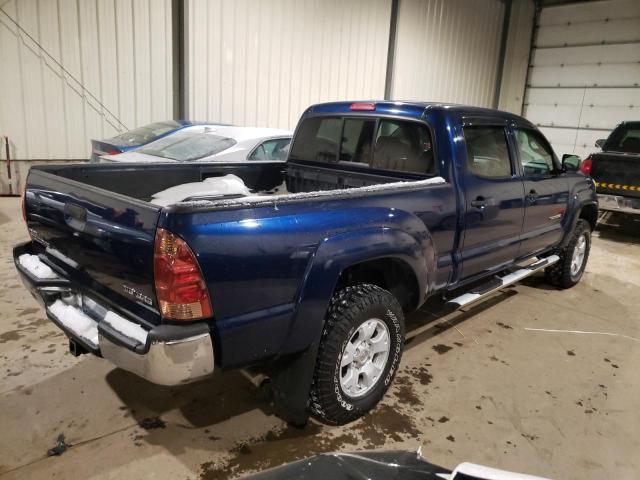 5TEMU52N97Z453538 - 2007 TOYOTA TACOMA DOUBLE CAB LONG BED BLUE photo 3