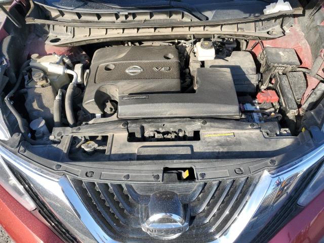 5N1AZ2MH9JN137511 - 2018 NISSAN MURANO S RED photo 11