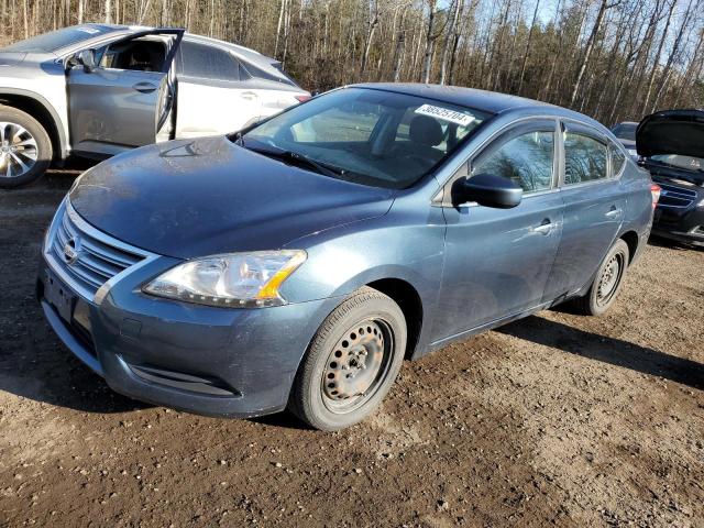 3N1AB7AP6EL694693 - 2014 NISSAN SENTRA S BLUE photo 1