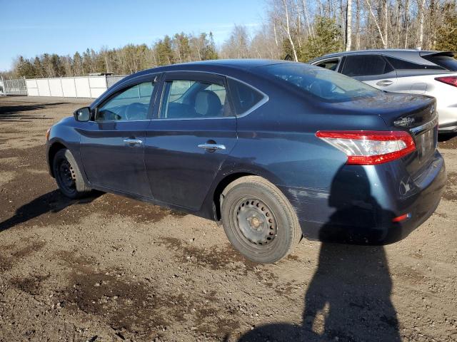 3N1AB7AP6EL694693 - 2014 NISSAN SENTRA S BLUE photo 2