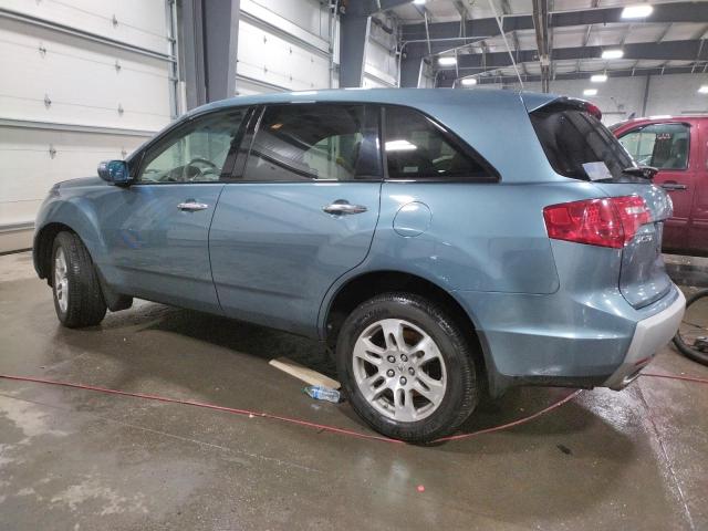 2HNYD28427H507265 - 2007 ACURA MDX TECHNOLOGY BLUE photo 2