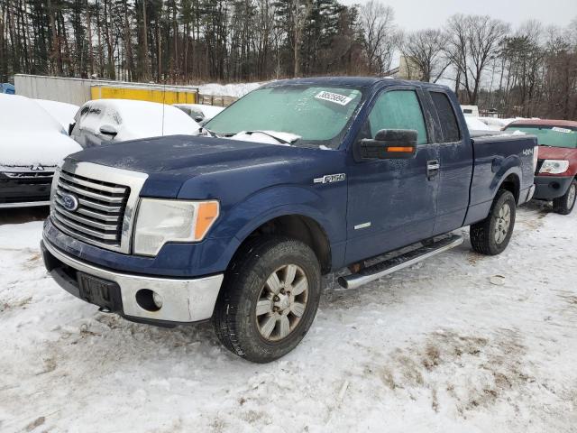 1FTFX1ET4BFB74538 - 2011 FORD F-150 SUPER CAB BLUE photo 1