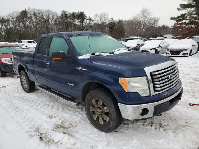 1FTFX1ET4BFB74538 - 2011 FORD F-150 SUPER CAB BLUE photo 4