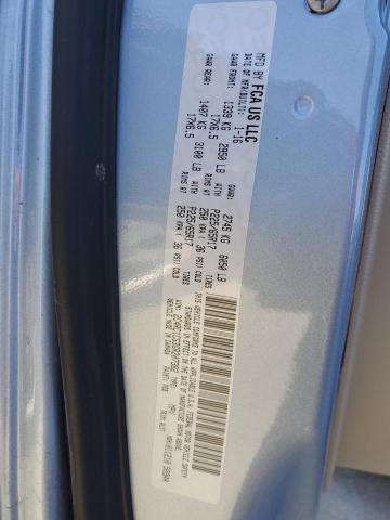 2C4RC1CG3GR207382 - 2016 CHRYSLER TOWN & COU TOURING L BLUE photo 13