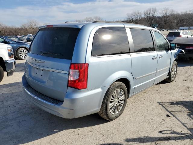 2C4RC1CG3GR207382 - 2016 CHRYSLER TOWN & COU TOURING L BLUE photo 3