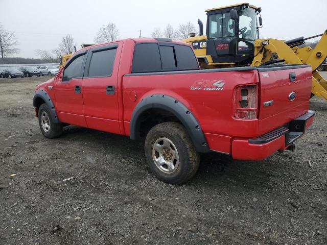 1FTPW14514KB60097 - 2004 FORD F150 SUPERCREW RED photo 2