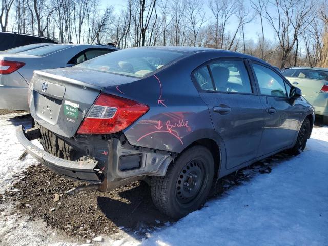 19XFB2F58CE343105 - 2012 HONDA CIVIC LX GRAY photo 3