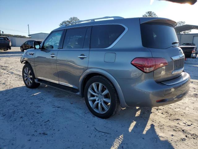 JN8AZ2NEXD9061582 - 2013 INFINITI QX56 SILVER photo 2