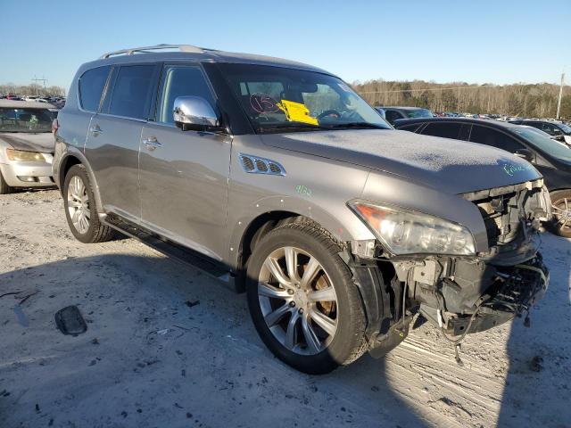 JN8AZ2NEXD9061582 - 2013 INFINITI QX56 SILVER photo 4