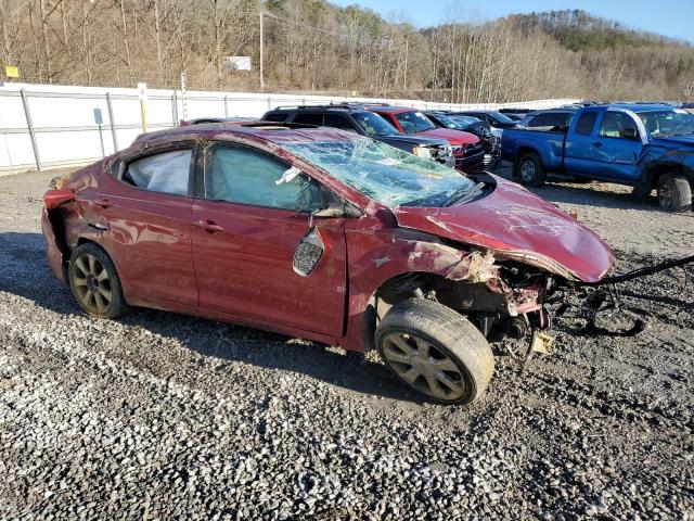 5NPDH4AE0DH327597 - 2013 HYUNDAI ELANTRA GLS RED photo 4