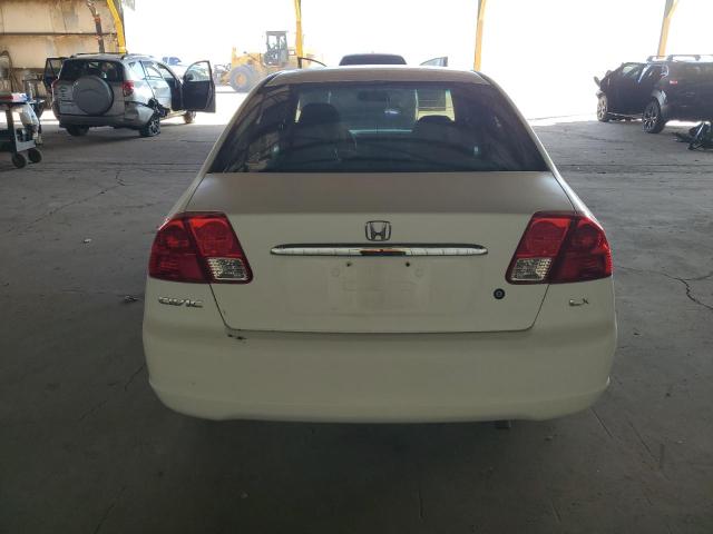 1HGES16553L031063 - 2003 HONDA CIVIC LX WHITE photo 6