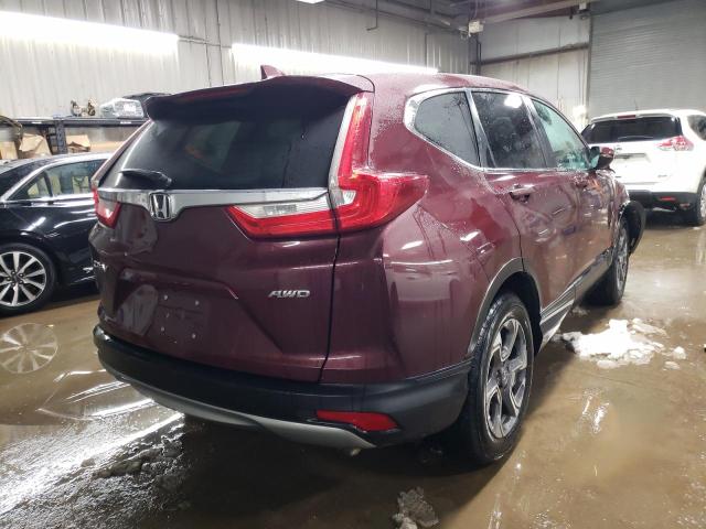 7FARW2H56JE097696 - 2018 HONDA CR-V EX BURGUNDY photo 3