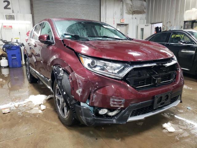 7FARW2H56JE097696 - 2018 HONDA CR-V EX BURGUNDY photo 4