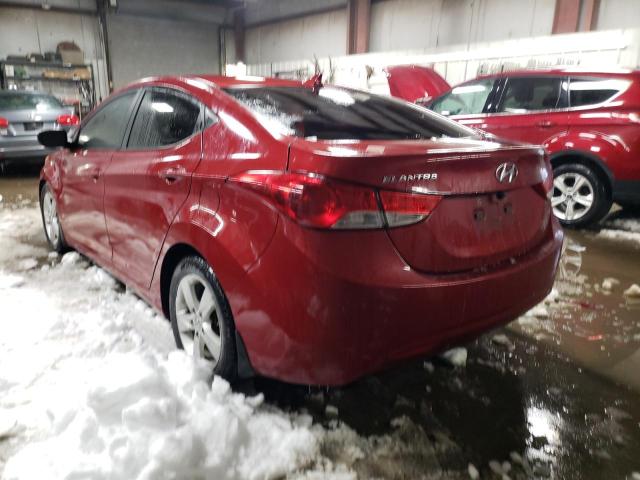 KMHDH4AE3CU366880 - 2012 HYUNDAI ELANTRA GLS RED photo 2