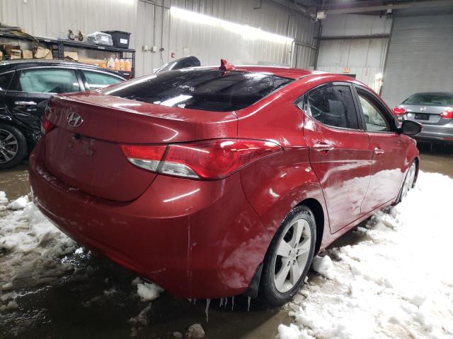 KMHDH4AE3CU366880 - 2012 HYUNDAI ELANTRA GLS RED photo 3