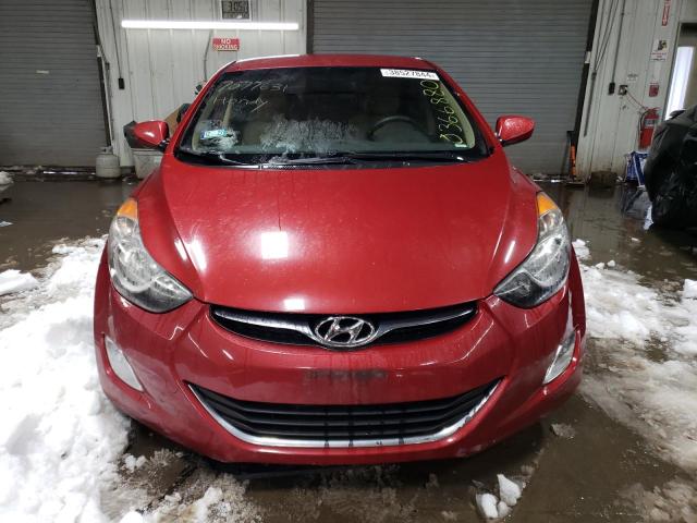 KMHDH4AE3CU366880 - 2012 HYUNDAI ELANTRA GLS RED photo 5