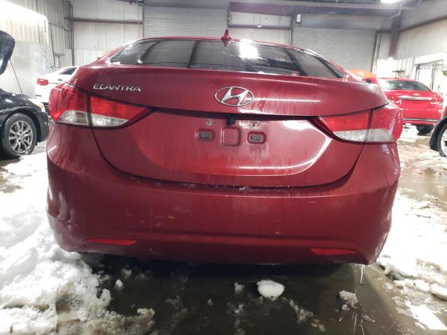 KMHDH4AE3CU366880 - 2012 HYUNDAI ELANTRA GLS RED photo 6