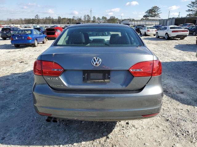 3VW2K7AJ3EM311717 - 2014 VOLKSWAGEN JETTA BASE GRAY photo 6