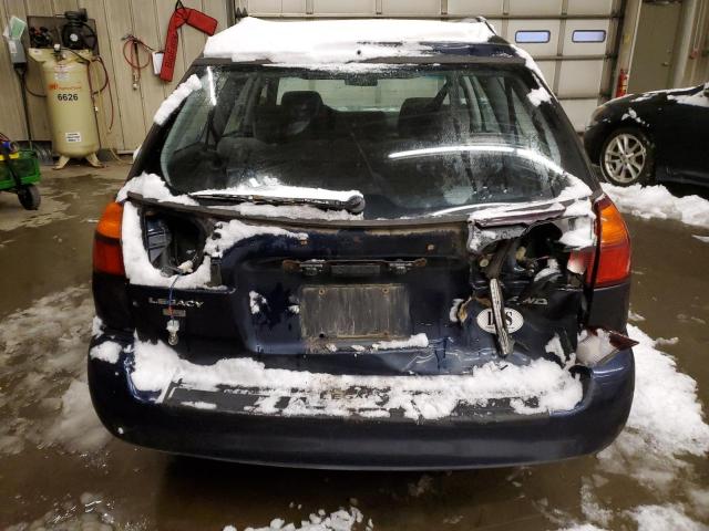 4S3BH635327304347 - 2002 SUBARU LEGACY L BLUE photo 6