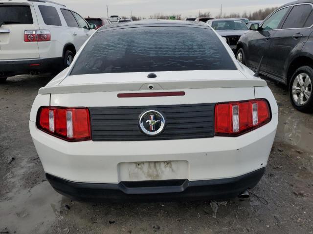 1ZVBP8AN1A5165702 - 2010 FORD MUSTANG WHITE photo 6