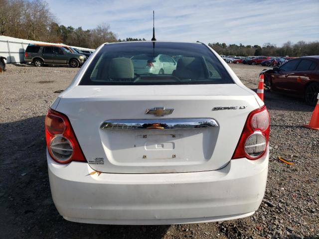 1G1JC5SH8D4201583 - 2013 CHEVROLET SONIC LT WHITE photo 6