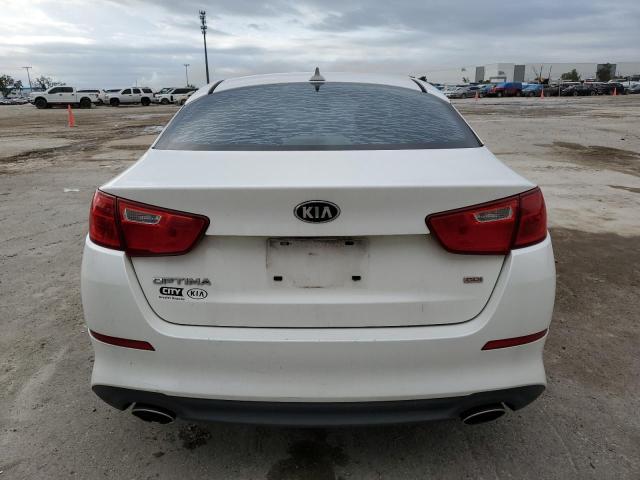 KNAGM4A74F5638119 - 2015 KIA OPTIMA LX WHITE photo 6