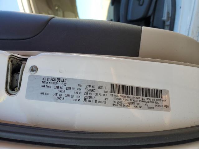 2C4RC1FG6KR644278 - 2019 CHRYSLER PACIFICA TOURING PLUS أبيض صورة 13