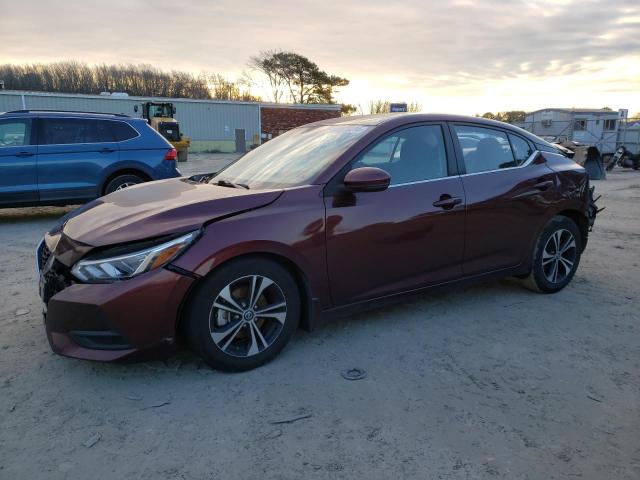 3N1AB8CV0LY251361 - 2020 NISSAN SENTRA SV BURGUNDY photo 1