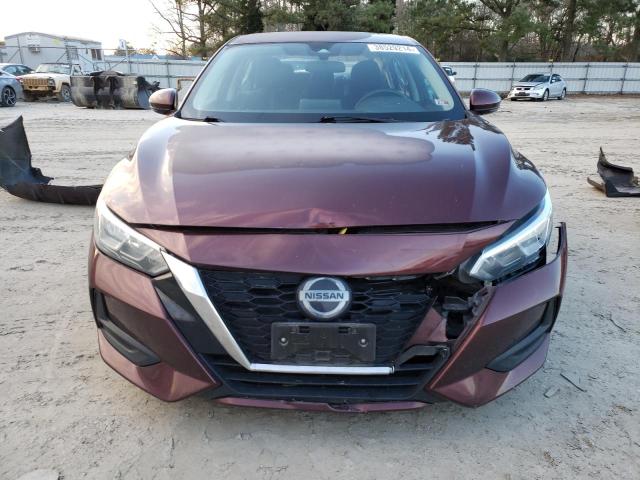 3N1AB8CV0LY251361 - 2020 NISSAN SENTRA SV BURGUNDY photo 5