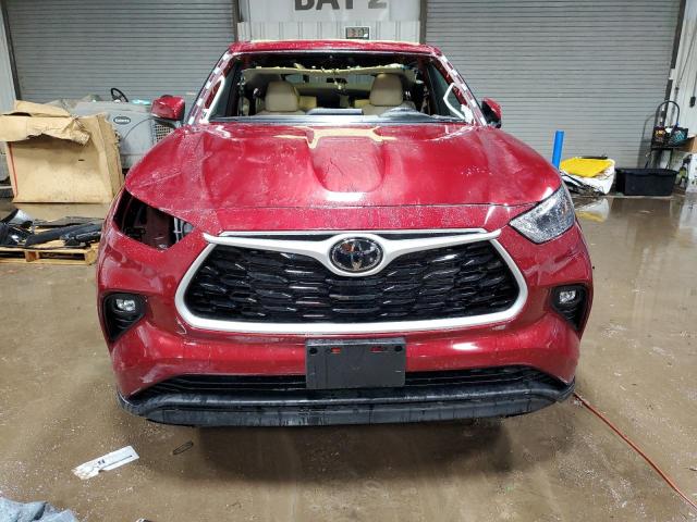 5TDHZRBHXNS246283 - 2022 TOYOTA HIGHLANDER XLE RED photo 5