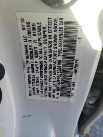 19XFB2F96DE084196 - 2013 HONDA CIVIC EXL WHITE photo 12