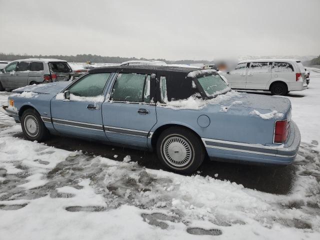 1LNLM81F2LY665423 - 1990 LINCOLN TOWN CAR BLUE photo 2