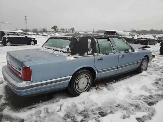 1LNLM81F2LY665423 - 1990 LINCOLN TOWN CAR BLUE photo 3