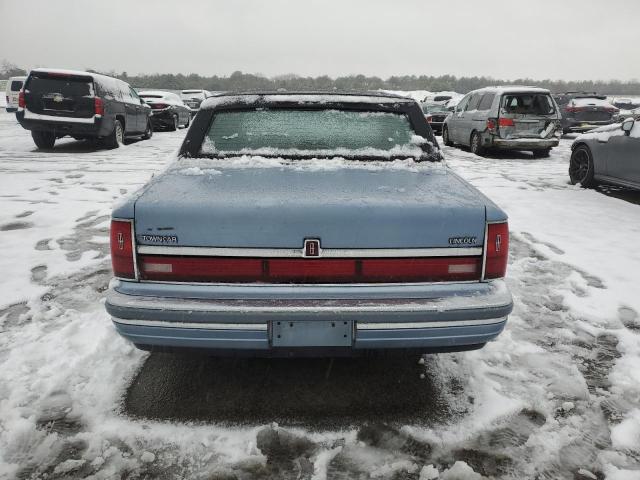 1LNLM81F2LY665423 - 1990 LINCOLN TOWN CAR BLUE photo 6