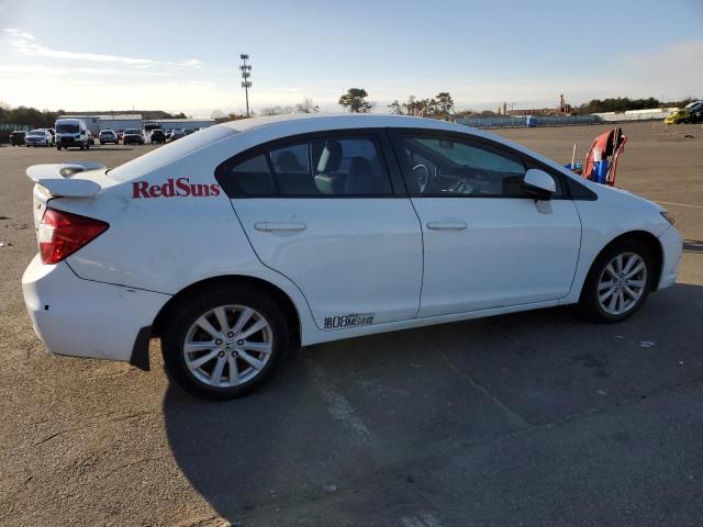 19XFB2F9XCE023285 - 2012 HONDA CIVIC EXL Սպիտակ լուսանկար 3