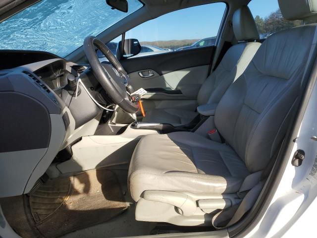 19XFB2F9XCE023285 - 2012 HONDA CIVIC EXL Սպիտակ լուսանկար 7