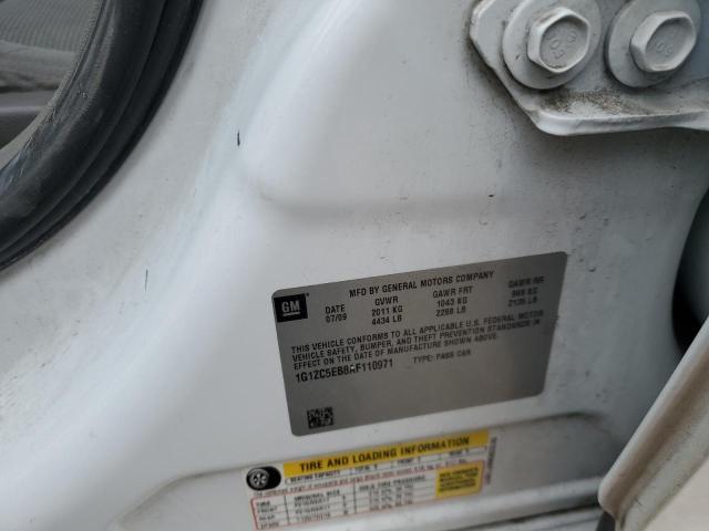 1G1ZC5EB8AF110971 - 2010 CHEVROLET MALIBU 1LT 双色 照片 12