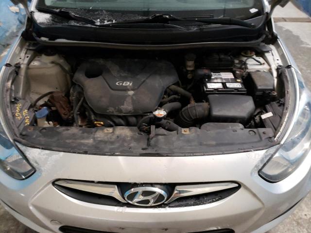 KMHCT4AE5DU409000 - 2013 HYUNDAI ACCENT GLS SILVER photo 11