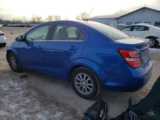 1G1JD5SB7K4100489 - 2019 CHEVROLET SONIC LT BLUE photo 2