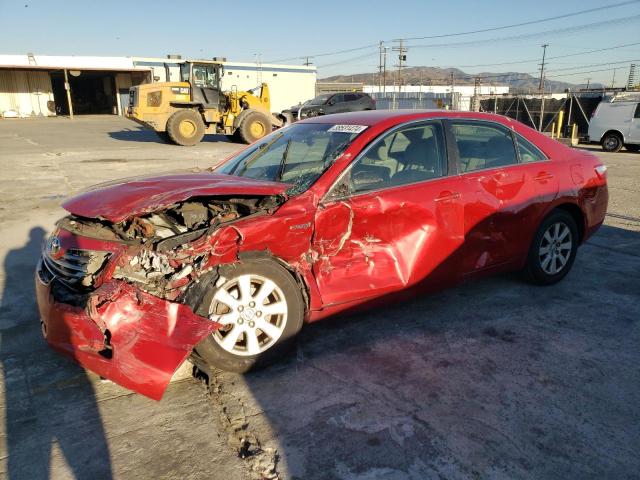 JTNBB46K673012175 - 2007 TOYOTA CAMRY HYBRID RED photo 1