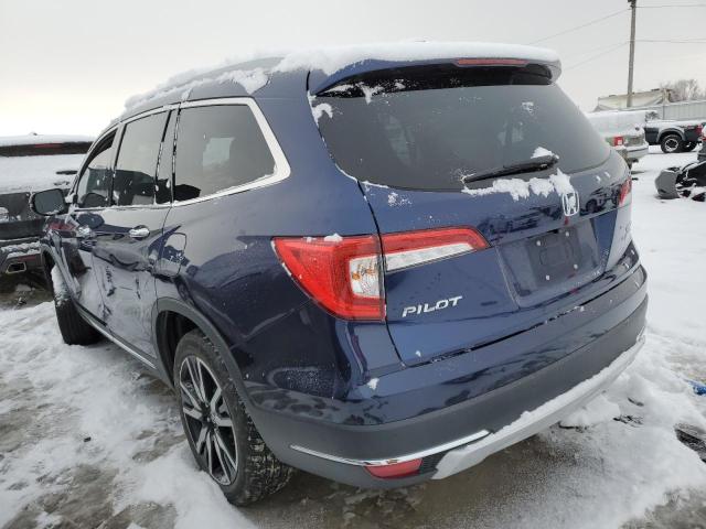 5FNYF6H9XKB074408 - 2019 HONDA PILOT TOURING BLUE photo 2