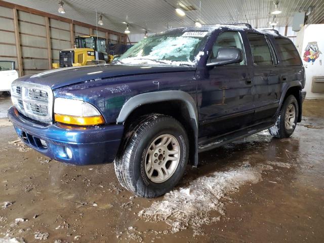 1D4HS38N23F557530 - 2003 DODGE DURANGO SPORT BLUE photo 1