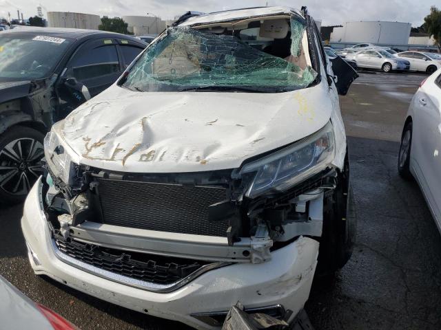 5J6RM3H74FL006383 - 2015 HONDA CR-V EXL WHITE photo 5