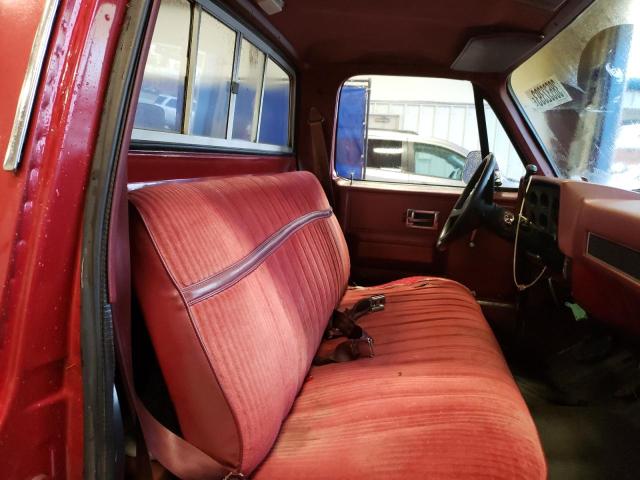 2GCDC14H7B1134509 - 1981 CHEVROLET C10 BURGUNDY photo 10