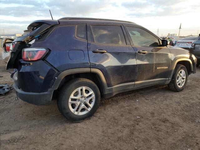 3C4NJCAB0JT204659 - 2018 JEEP COMPASS SP BLUE photo 3