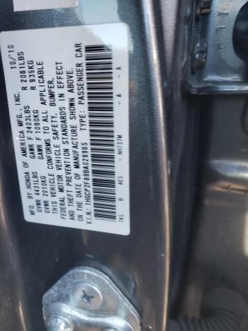 1HGCP2F89BA029965 - 2011 HONDA ACCORD EXL GRAY photo 12