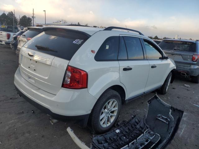 2FMDK3GC7DBB25462 - 2013 FORD EDGE SE WHITE photo 3